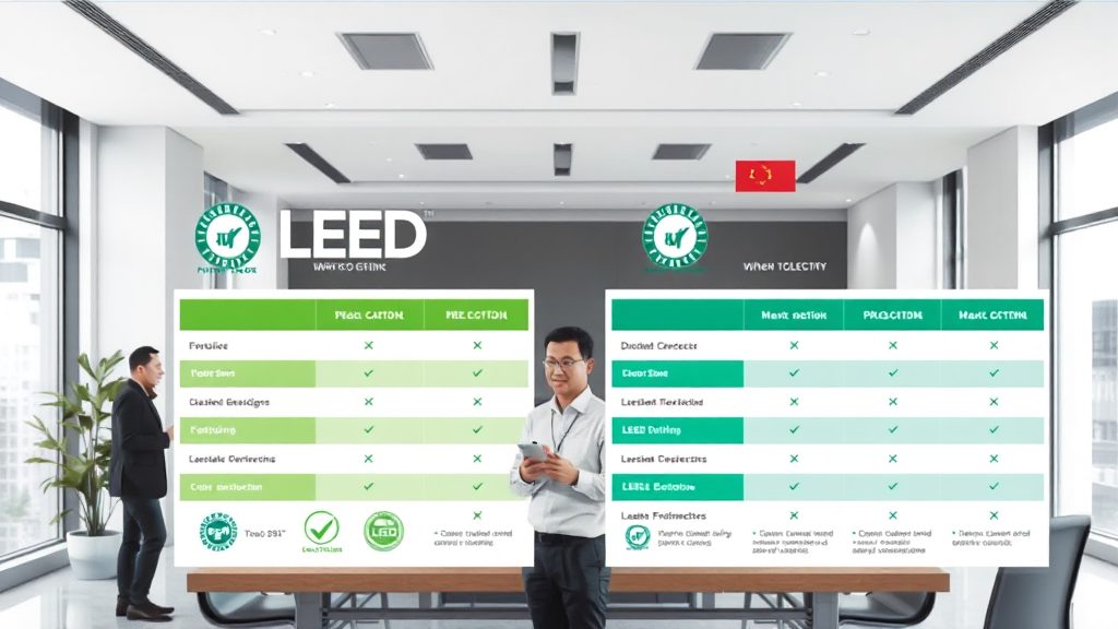 LEED与国标绿建认证服务范围怎样对比？